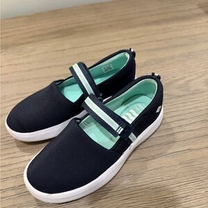 Sperry Navy Mary Jane Slip-On Sneakers with Mint Insole